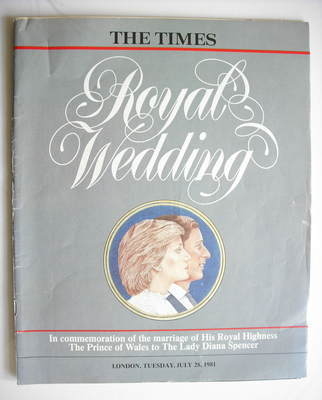 <!--1981-07-28-->The Times magazine - Royal Wedding magazine (28 July 1981)