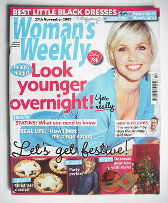 Woman's Weekly magazine (27 November 2007 - British Edition)