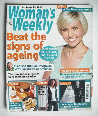 Woman's Weekly magazine (18 September 2007 - British Edition)