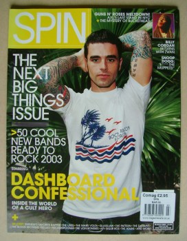 Spin magazine - Chris Carrabba cover (March 2003)