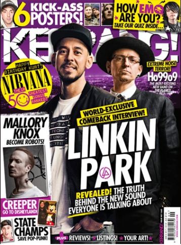 Kerrang magazine - Linkin Park cover (4 March 2017 - Issue 1660)