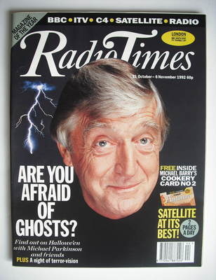 <!--1992-10-31-->Radio Times magazine - Michael Parkinson cover (31 October