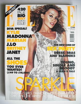 British Elle magazine - October 2001 - Kylie Minogue cover