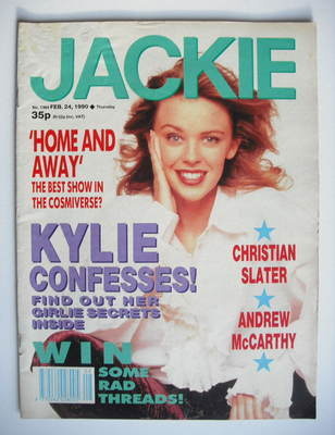 Jackie magazine - 24 February 1990 (Issue 1364 - Kylie Minogue cover)