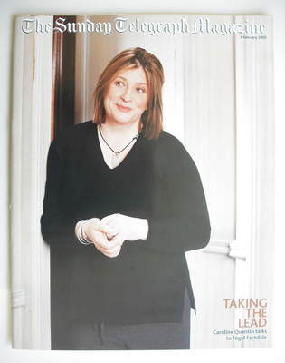 The Sunday Telegraph magazine - Caroline Quentin cover (3 February 2002)