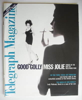 <!--1996-04-27-->Telegraph magazine - Angelina Jolie cover (27 April 1996)