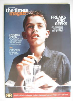 <!--2002-08-10-->The Times magazine - Freaks And Geeks cover (10 August 200