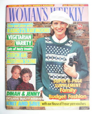 Woman's Weekly magazine (26 September 1987 - British Edition)