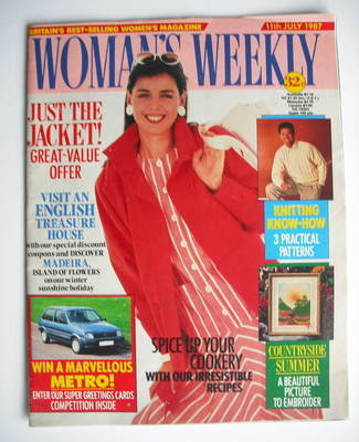 Woman's Weekly magazine (11 July 1987 - British Edition)