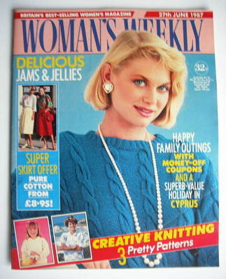 Woman's Weekly magazine (27 June 1987 - British Edition)