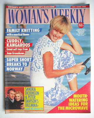 Woman's Weekly magazine (18 June 1988 - British Edition)