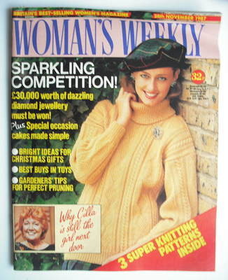 Woman's Weekly magazine (28 November 1987 - British Edition)