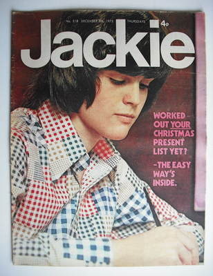 Jackie magazine - 8 December 1973 (Issue 518 - Donny Osmond cover)