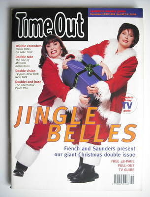 <!--1993-12-15-->Time Out magazine - Dawn French and Jennifer Saunders cove