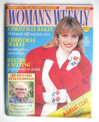 Woman's Weekly magazine (21 November 1987 - British Edition)