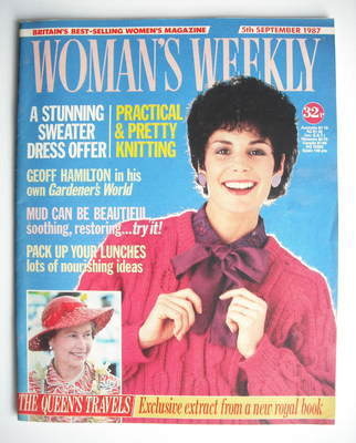 Woman's Weekly magazine (5 September 1987 - British Edition)