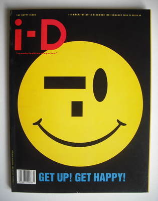 <!--1987-12-->i-D magazine - Get Up Get Happy cover (December 1987/January 