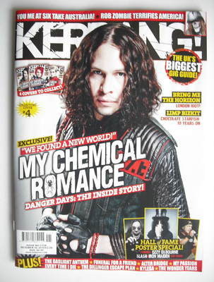 Kerrang magazine - Ray Toro cover (16 October 2010 - Issue 1334)