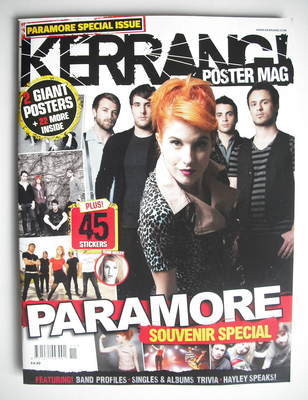 Kerrang magazine - Paramore cover (Autumn 2010 - Special Issue)