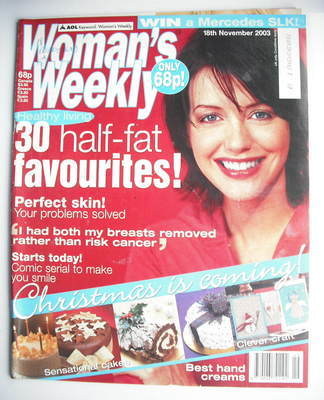 Woman's Weekly magazine (18 November 2003)