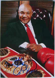George Foreman autograph