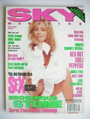Sky magazine - Sharon Stone cover (May 1993)