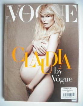 German Vogue magazine - June 2010 - Claudia Schiffer cover