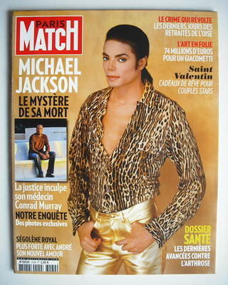 <!--2010-02-11-->Paris Match magazine - 11-17 February 2010 - Michael Jacks