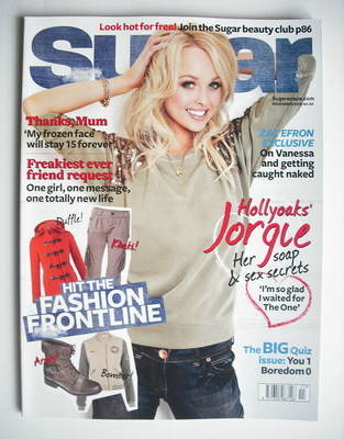 <!--2010-11-->Sugar magazine - Jorgie Porter cover (November 2010)