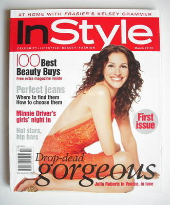 British InStyle magazine - March 2001 - Julia Roberts cover