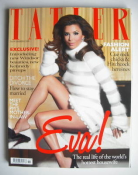 Tatler magazine - November 2010 - Eva Longoria Parker cover