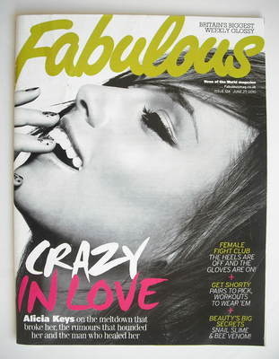 Fabulous magazine - Alicia Keys cover (27 June 2010)