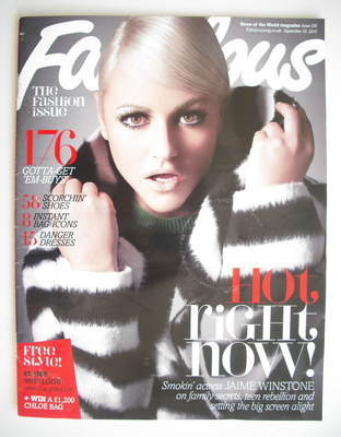 Fabulous magazine - Jaime Winstone cover (19 September 2010)
