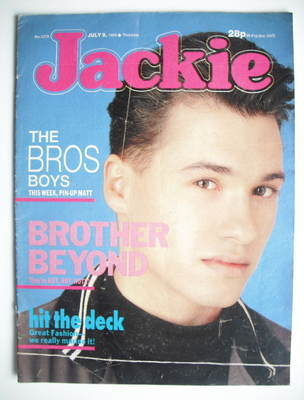 Jackie magazine - 9 July 1988 (Issue 1279 - Nathan Moore cover)
