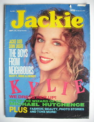Jackie magazine - 24 September 1988 (Issue 1290 - Kylie Minogue cover)