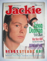 <!--1988-10-08-->Jackie magazine - 8 October 1988 (Issue 1292 - Jason Donovan cover)