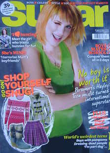 Sugar magazine - Hayley Williams cover (December 2010)