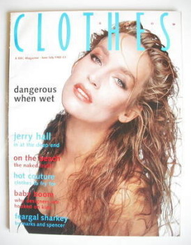 Clothes Show magazine - June/July 1988 - Jerry Hall cover