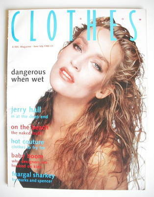 <!--1988-06-->Clothes Show magazine - June/July 1988 - Jerry Hall cover