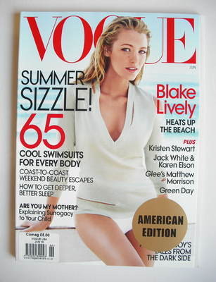 US Vogue magazine - June 2010 - Blake Lively cover