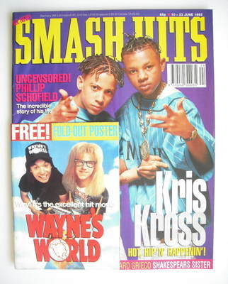Smash Hits magazine - Kris Kross cover (10-23 June 1992)
