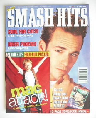 Smash Hits magazine - Luke Perry cover (13-26 May 1992)