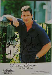 Craig Fairbrass autograph (ex EastEnders actor)