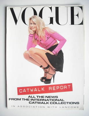 British Vogue supplement - Catwalk Report (Claudia Schiffer cover)