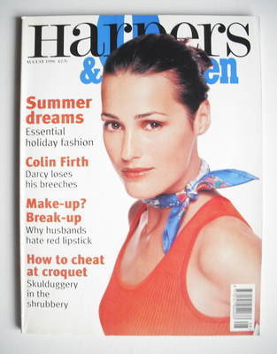 British Harpers & Queen magazine - August 1996 - Yasmin Le Bon cover