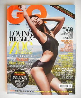 British GQ magazine - August 2010 - Zoe Saldana cover