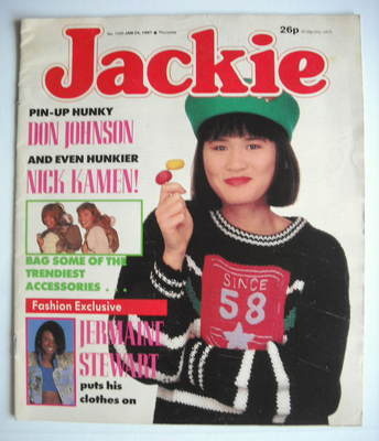 <!--1987-01-24-->Jackie magazine - 24 January 1987 (Issue 1203)