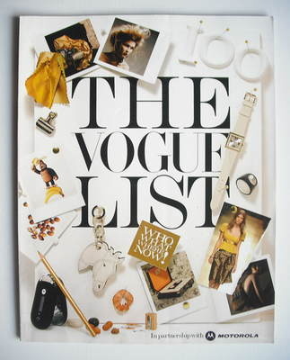 British Vogue supplement - The Vogue List (2005)