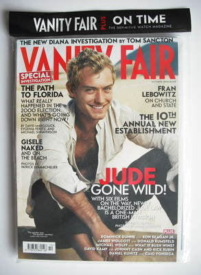 Vanity Fair magazine - Jude Law cover (October 2004)