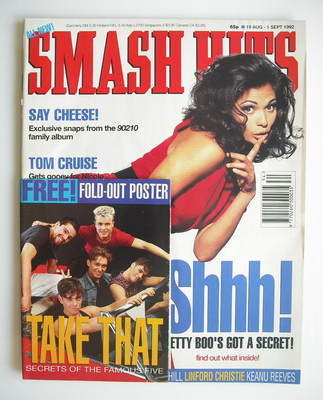Smash Hits magazine - Betty Boo cover (19 August - 1 September 1992)